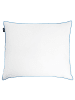 Beliani Kissen ANETO in Weiß/Blau - (W) 80 x (H) 5 x (L) 80 cm