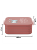 Mr. & Mrs. Panda Bento Box Elefant Seifenblasen Motiv mit Spruch in Rot Pastell