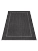 KADIMA DESIGN Teppich Outdoor Waschbar Einfarbig ALSTER Strapazierfähig OEKO-TEX in Schwarz