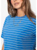SASSYCLASSY T-Shirt mit schmalen Streifen in Blau