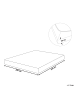 Beliani Bettlaken JANBU in Schwarz - (W) 200 x (H) 30 x (L) 200 cm