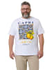 Men Plus Kurzarm T-Shirt in schneeweiß