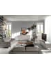 Angel Cerdá Chester-Sessel 5085 in Dunkelgrau / Walnuss – (B)75 x (H)80 x (T)89 cm