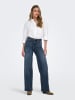 ONLY Jeans mit weitem Bein in Blue Black Denim