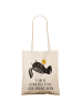 Mr. & Mrs. Panda Tote Bag Stinktier Ball mit Spruch in Creme