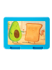 Mr. & Mrs. Panda Bento Box Avocado Toast Design ohne Spruch in Weiß