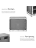 tectake Campingschrank Deluxe mit Aluminiumgestell und 6 Fächern  97 x 47,5 x 78 cm, gra