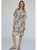 More & More unkompliziertes Jersey-Schlupfkleid in leaves print