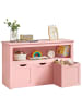 VASAGLE Schuhbank Helan-old in Rosa - (B)102 x (H)60 x (T)30 cm