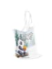 Mr. & Mrs. Panda Büchertasche Panda Winter Pommes Design mit Spruch in Weiß