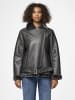 Pieces Kunstlederjacke in Magnet