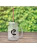 Mr. & Mrs. Panda Blümchentailglas Stinktier Handstand mit Spruch in Transparent
