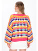 myMo Sweater in pink multicolor