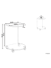 Beliani Beistelltisch MINTO in Transparent - (W) 45 x (H) 56 x (L) 35 cm