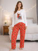 United Labels Rentier XMAS Schlafanzug Pyjama Set Langarm Oberteil mit Hose in Mehrfarbig