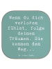 Mr. & Mrs. Panda Glas-Untersetzer Spruch Selbstzweifel und Träum... in Meeresbrise