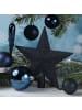 MARELIDA 33er Set Weihnachtskugeln mit Stern Baumspitze bruchfest in blau