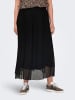 ONLY Carmakoma Damen Rock Plus Size elastischer Taillenbund in Schwarz