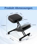 COSTWAY Ergonomischer Kniestuhl in Schwarz