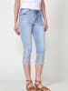 KOROSHI Caprihose aus denim. in blau