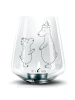 Mr. & Mrs. Panda Glas Windlicht Bären mit Hut ohne Spruch in Transparent