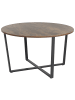 Beliani Couchtisch ORICK in Braun/Schwarz - (W) 80 x (H) 47 x (L) 80 cm