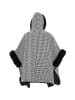 fraully Damen Poncho in Wollweiss