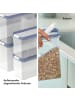 Rotho DOMINO Frischhaltedosen Set 12-teilig mit Streu und Schüttdeckel in Horizon Blue