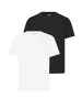 BLEND Rundhalsshirt BHEbal - 2 pack in Weiß