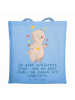 Mr. & Mrs. Panda Shopper Bär Jonglieren mit Spruch in Sky Blue