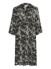 Kaffe Kleid KAhera A-shape in Black/White Graphic Snake