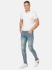 KOROSHI Jeans Biker Skinny Fit in blau