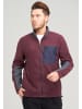 SOULSTAR Fleece-Jacke TREI in weinrot