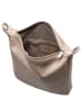 Mandarina Duck Mellow Leather - Schultertasche 28 cm (nero) in warm taupe