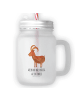 Mr. & Mrs. Panda Trinkglas Mason Jar Sternzeichen Steinbock mit ... in Transparent