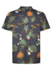Petrol Industries Shirt in Übergröße mit Allover-Print Nomad in Schwarz