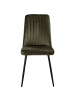 Beliani 4er-Set Esszimmerstuhl KIRBY in Grün/Schwarz