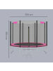 SONGMICS Gartentrampolin Saul in Rosa - (H)256 x Ø305 cm