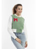myMo Damen Collegejacke in Hellgrün