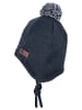 Sterntaler Strickmütze Bommelmix in marineblau