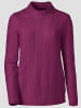 Sieh an! Stehkragenpullover in beere