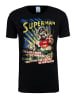 Logoshirt T-Shirt Superman in schwarz