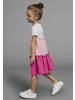Kidsworld Jerseykleid in weiß-rosa-pink