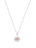 PURELEI Kette Sun Rosenquarz Silber