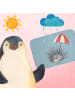 Mr. & Mrs. Panda Badteppich Seeigel ohne Spruch in Blau Pastell