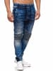 Tazzio Tazzio Herren Jeans Regular Fit im Biker Jogger-Stil 16505 Blau S