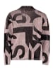 Betty Barclay Grobstrick-Pullover mit Jacquard in Patch Black/Rosé