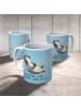 Mr. & Mrs. Panda Kindertasse Pinguin Lachen mit Spruch in Eisblau