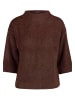 Zero  Sweatshirt mit 3/4 Arm in Black/Brown
