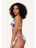 Linga Dore slip mit Schnur Bikini in Blue white print